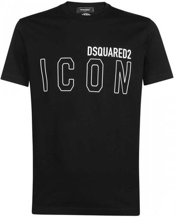 DSQUARED2 markowy t-shirt ICON NERO -45%