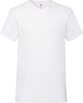 Koszulka męska t-shirt Valueweight V-Neck Fruit Loom r. XL Biały