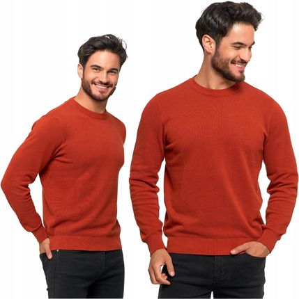 Sweter Męski Klasyczny Bawełniany Modny 100% Bawełna Moraj L