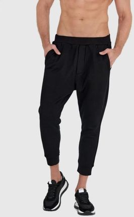 DSQUARED2 Czarne spodnie męskie relax dean joggers