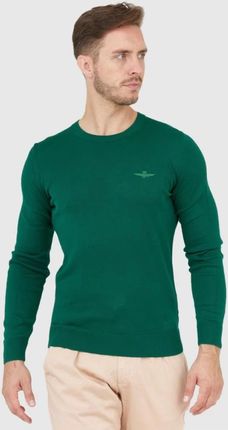 AERONAUTICA MILITARE Zielony sweter męski