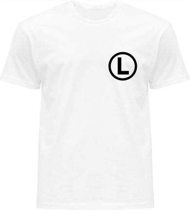 Koszulka T-shirt Legia Męski Biały Bawełniany XXL