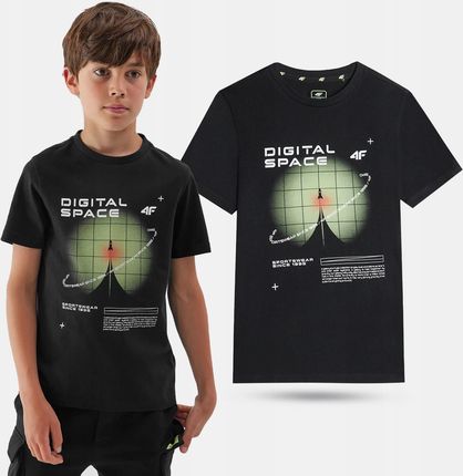 Koszulka Chłopięca 4F Junior T-shirt Bawełniany Sportowy Dziecięcy W23T0798