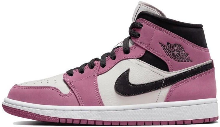 スニーカー Nike AIR JORDAN 1 MID WMNS BERRY PINK Nike Air Jordan 1 Retro Mid Wmns Berry Pink - Ceny i opinie