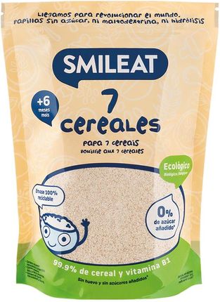 Smileat, Ekologiczna kaszka dla niemowląt 7 zbóż, 200 g