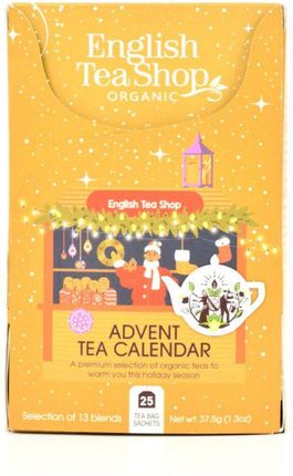 Złoty kalendarz adwentowy z herbatami, 25 saszetek