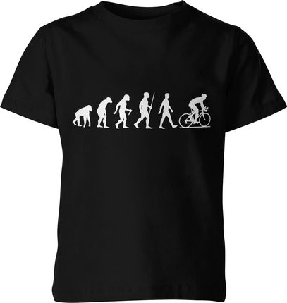 Rower Ewolucja Dziecięca Koszulka Prezent Dla Sportowca Rowerzysty 152, Czarny