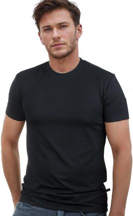 Czarny t-shirt męski Lamon - PREMIUM QUALITY
