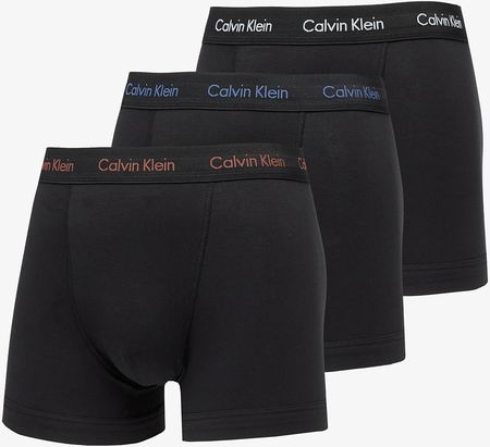 Calvin Klein Cotton Stretch Boxer 3-Pack Black/ Maroon/ Skyway/ True Navy Logos