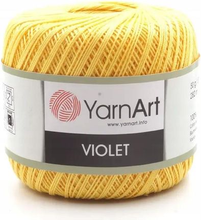 Yarnart Kordonek Violet 4653 żółty 1611941466