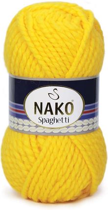 Nako Włóczka Spaghetti akryl wełna 1253 żółty 1611930974