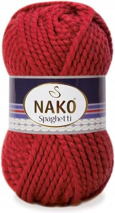 Nako Włóczka Spaghetti Gruba Akryl Czerwona 1175 1619731867