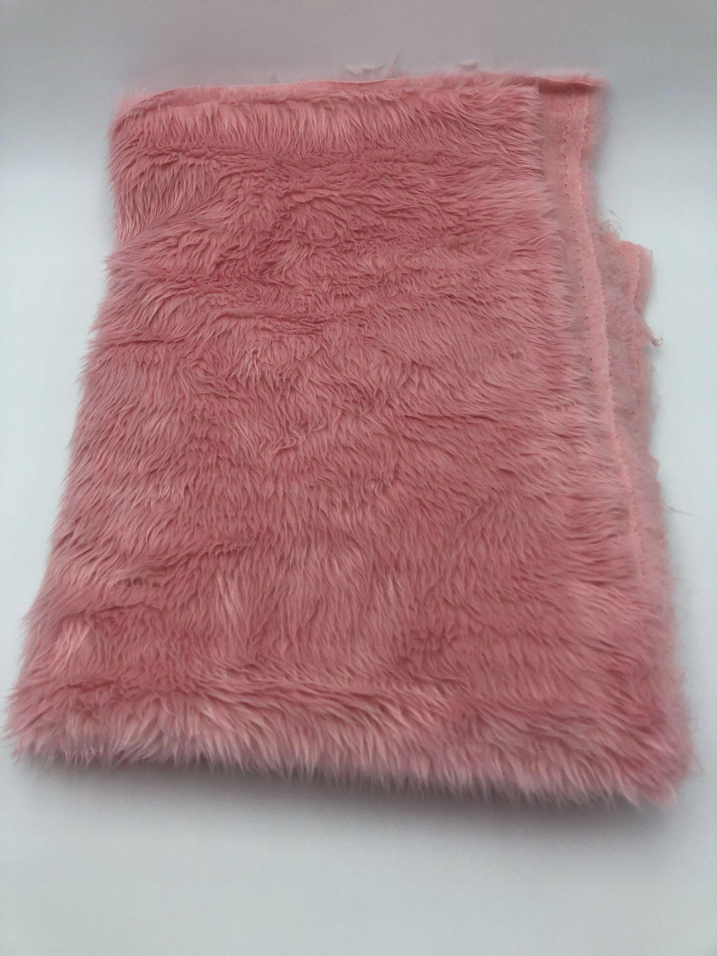 CRS Fur Fabrics Tessuto, Rosa, 1Mtr 135cm x 100cm