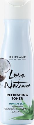 Oriflame Odświeżający tonik Love Nature z organicznym aloesem i wodą kokosową
