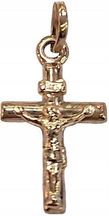 Złoty krzyż 585 Jezus na krzyżu 0,82 g Chrzest