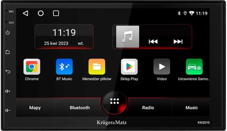 Radio samochodowe 7&#039;&#039; 2DIN Kruger&Matz KM2010 CarPlay/AndroidAuto Bluetooth Wi-Fi GPS