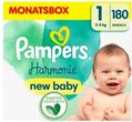 Pampers Harmonie New Born rozmiar 1, 2-5 kg 180 szt.