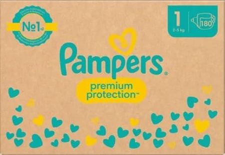 Pampers Premium Protection rozmiar 1, 2-5 kg 180 szt.