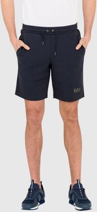 EA7 Granatowe męskie szorty dresowe