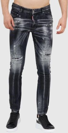 DSQUARED2 Czarne jeansy męskie super twinky jean
