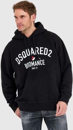 DSQUARED2 Czarna bluza męska bromance slouch hoodie