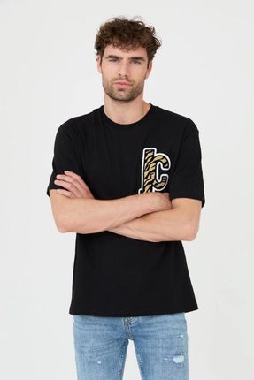 JUST CAVALLI T-shirt czarny R Patch Jc