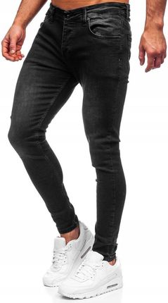 Spodnie Jeansowe Skinny Fit Czarne R924 DENLEY_2XL