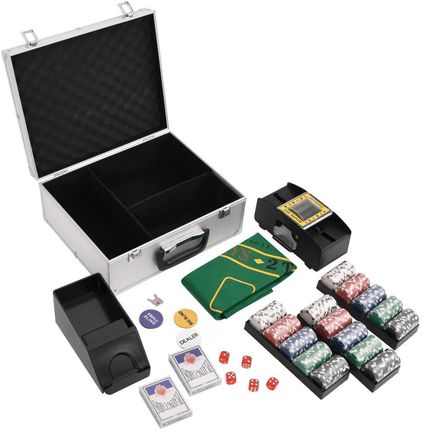 vidaXL Zestaw żetonów do pokera 300szt. 11,5g (80411)