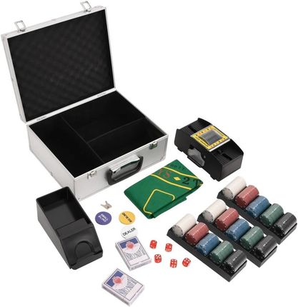 vidaXL Zestaw żetonów do pokera 300szt. 4g (80410)