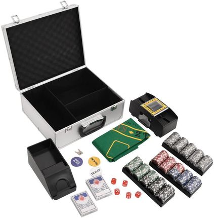 vidaXL Zestaw żetonów do pokera 300szt. 11,5g 80412