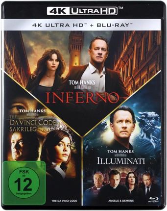 Kod da Vinci / Anioły i demony / Inferno (3xBlu-Ray 4K)+(3xBlu-Ray)