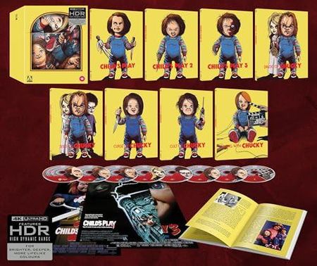 Childs Play 1 to 3 / Bride / Seed / Curse / Cult Of Chucky / Living With Chucky (Limited) (Blu-Ray 4K)