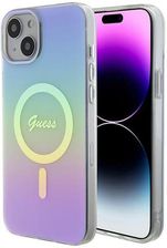 Guess Etui Hardcase Iml Iridescent Magsafe Do Apple Iphone 15 Fioletowy
