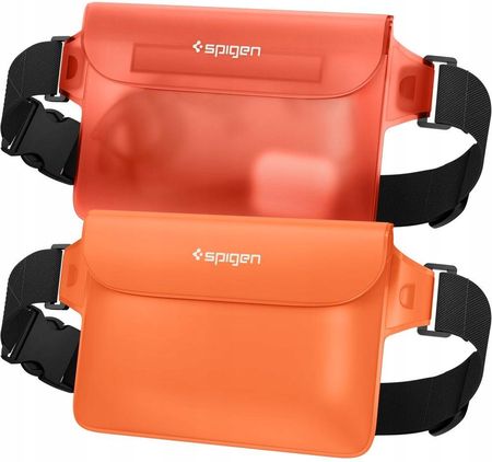 Spigen A620 Universal Waterproof Waist Bag 2 Pack Sunset Orange