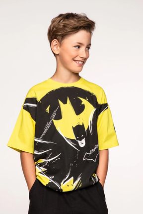 T-shirt z krótkim rękawem BATMAN limonkowy z nadrukiem