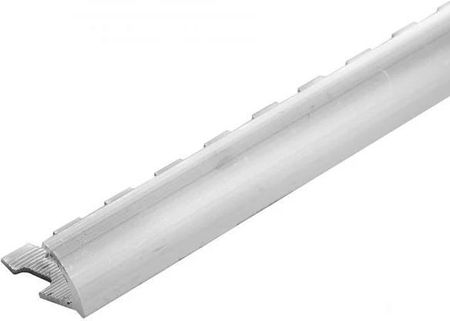 Profil krawędziowy owalny do łuków aluminium naturalne CEZAR 10mm 2,5m Srebrny