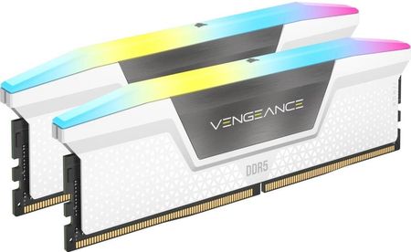 Pamięć RAM Corsair Vengeance RGB, DDR5, 32 GB, 6000MHz, CL30 (CMH32GX5M2E6000C36W)