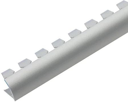 Profil krawędziowy owalny do łuków aluminium anoda CEZAR 10mm 2,5m Srebrny