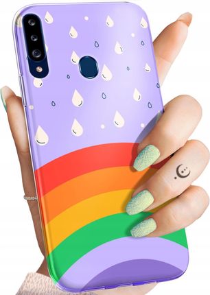 Hello Case Etui Do Samsung Galaxy A20S Tęcza Rainbow