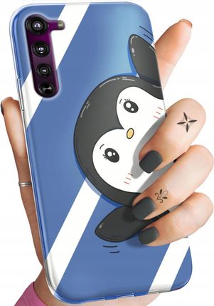 Hello Case Etui Do Motorola Edge Pingwinek Pingwin