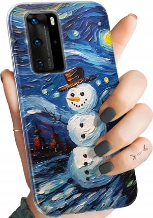 Hello Case Etui Do Huawei P40 Pro Bałwan Zima Śnieg