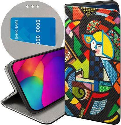 Hello Case Etui Z Klapką Do Lg Q6 G6 Fit Kubizm Abstrakcjonizm Geometria