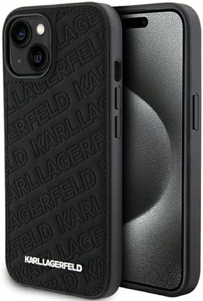 Karl Lagerfeld Klhcp15Mpqkpmk Iphone 15 Plus 6 7" Czarny Black Hardcase Quilted K Pattern