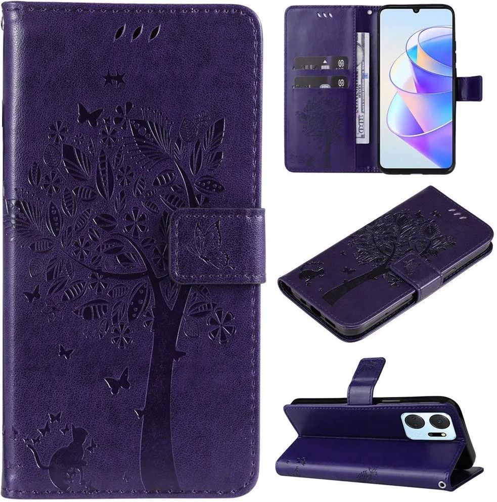 SATURCASE Custodia per Honor X7a, bellissima custodia in pelle PU con