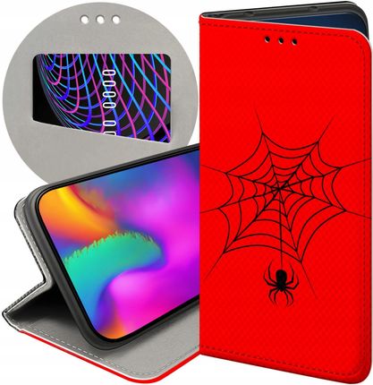 Hello Case Etui Z Klapką Do Xiaomi Redmi 4X Pająk Spider Pajęczyna Futerał