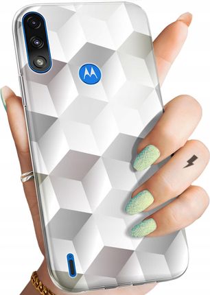 Hello Case Etui Do Motorola Moto E7 Power 3D Geometryczne Iluzja Obudowa