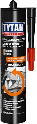 TYTAN PROFESSIONAL Uszczelniacz dekarski kauczukowy 280 ml brązowy