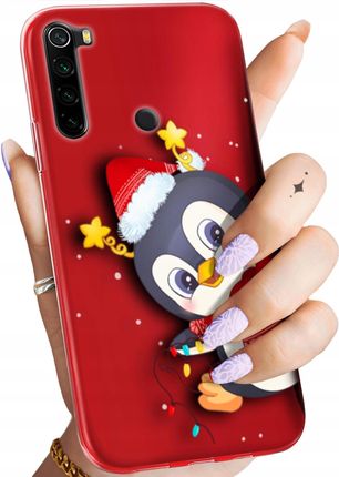Hello Case Etui Do Xiaomi Redmi Note 8 Święta Christmas Mikołaj Pingwin Obudowa