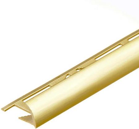 Profil krawędziowy owalny mosiądz chrom CEZAR 10mm 2,5m Złoty