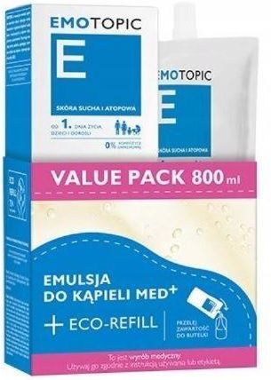 EMOTOPIC zestaw Emulsja do kąpieli 400ml + 400ml eco-refill